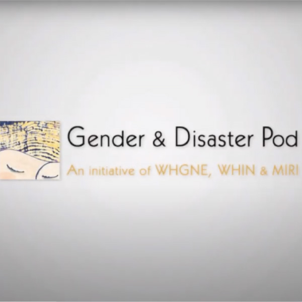 Longterm resilience with the Gender and Disaster POD May 2019